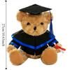 Cute Doctor Cap Graduation Bear Doll Academic Dress Bear Animal Doll  Graduates Celebration