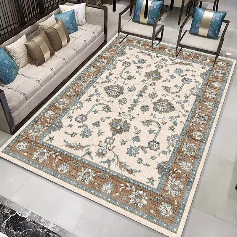 Persian Carpet Retro Ethnic Style Living Room Carpet Fully Covered Carpet Sofa Tea Table Carpet
