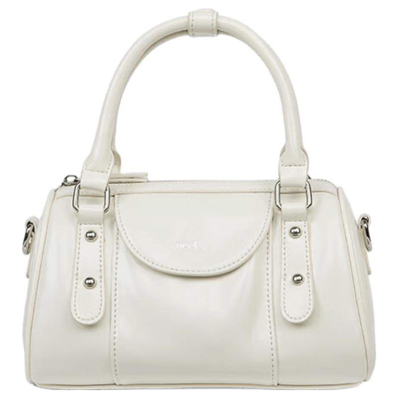 NEELEY 2026 Genuine Leather Boston Bowling Crossbody Handbag