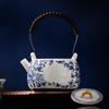 Yi Hu De Blue and White Ceramic Teapot