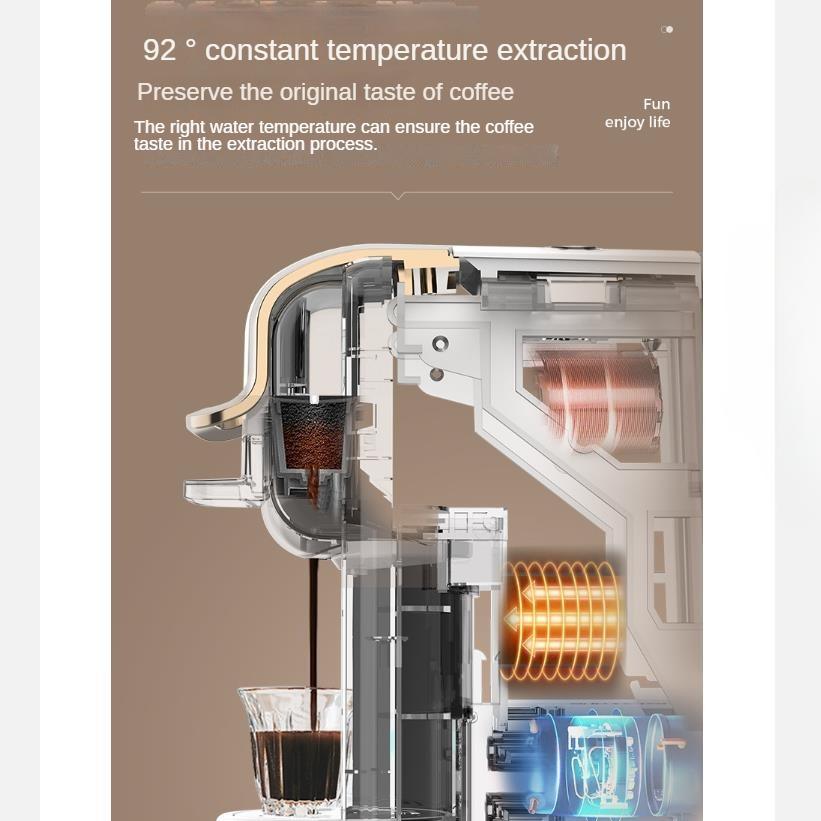 Full-Automatic Household Capsule Coffee Machine Italian Universal Encapsulating Machine4Combination1