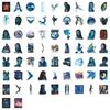 65 Stuks Avatar 3 Vuur En As Film Stickers Pvc Decals Speelgoed Diy Decoratie Waterdicht Skateboard Bagage Telefoon Koelkast Auto Cadeaus