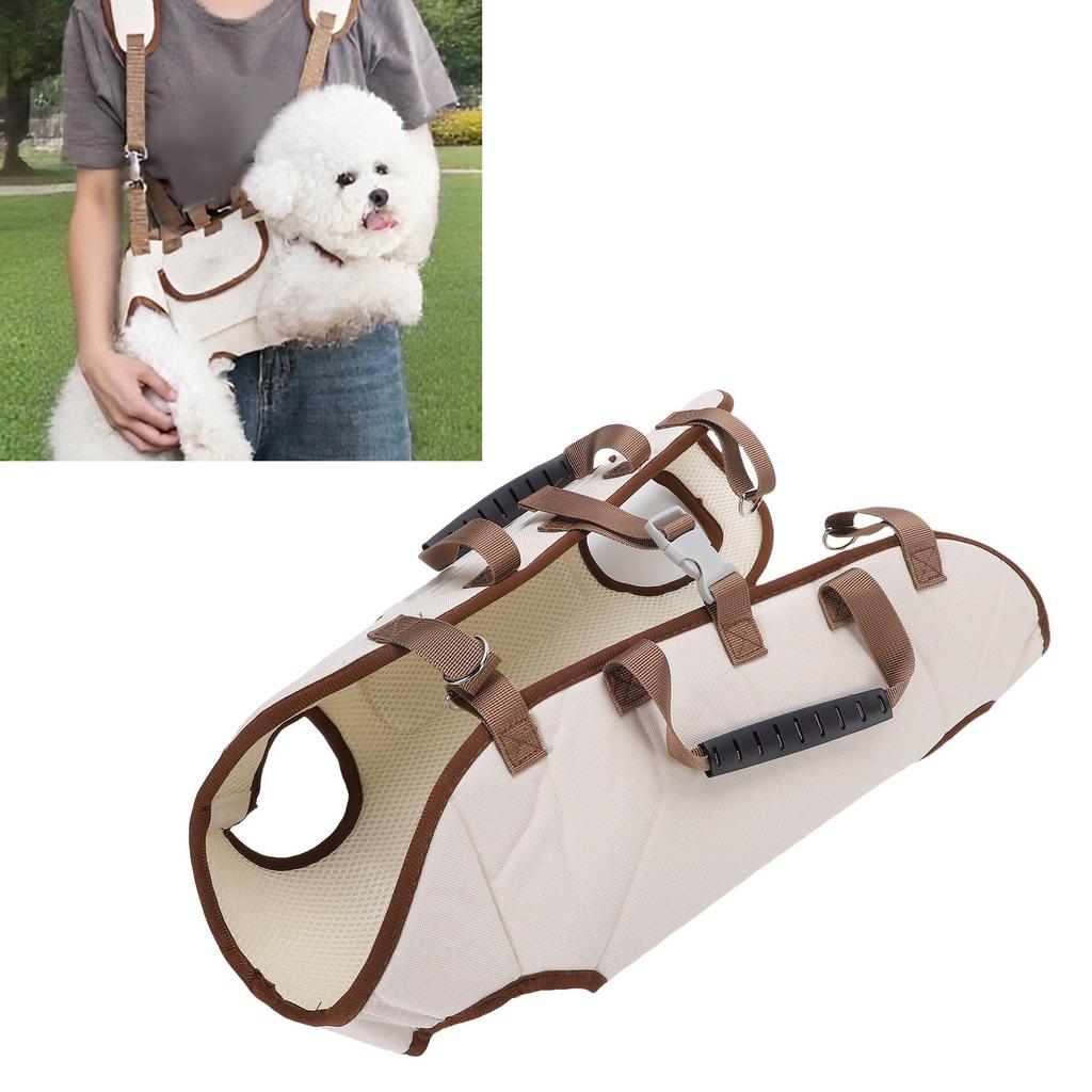 Dog Lift Harness Oxford Cloth Breathable Dog Full Body Support Sling Carrier for Small Dogs Cats Outdoor Travel