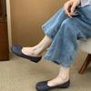 Flat-soled pig's feet single shoes sub-toed pig's trotters shoes women's 2025 summer new soft-soled lazy one-pedal women's shoes casual shoes