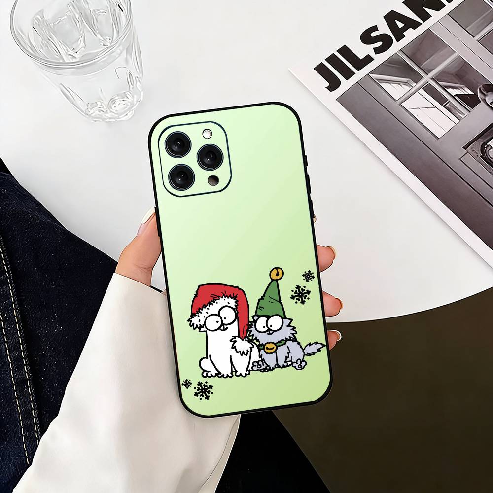 S-Simons And Cats-s Phone Case Silicone Soft For IPhone 17 16 15 14 13 12 11 X XR Plus Pro Max Plus