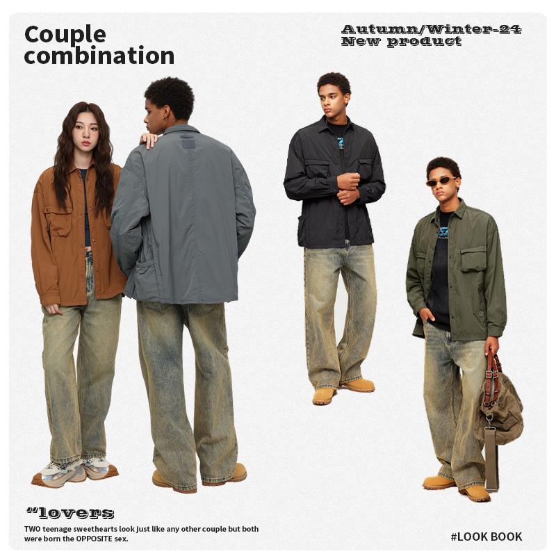 New Men'S Clothing | Outdoor Minimalist Trendy Brand Jacket, Mountain Style Long Sleeved Loose Casual Shirt, Versatile Plus Size Men'S Jacket