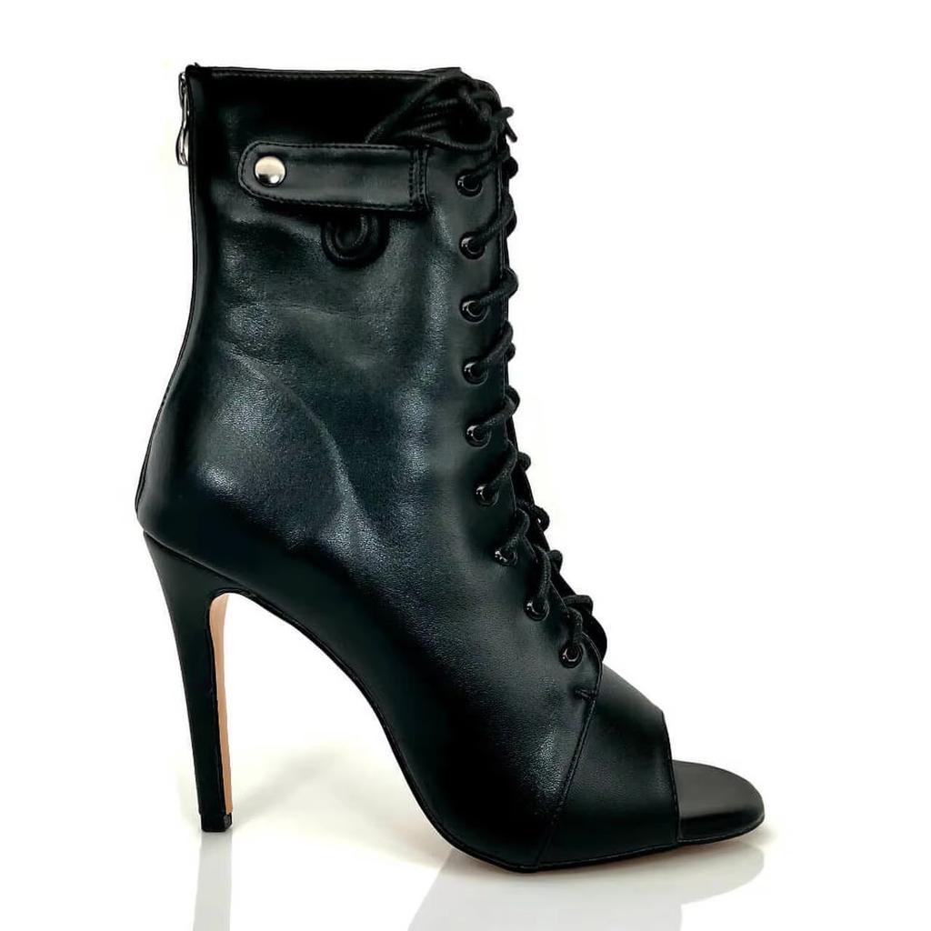 Woman Latin Dance Shoes leather Party Tango Dance Booties for Women Salsa Dance Heels Ballroom Shoes Sexy Stilettos
