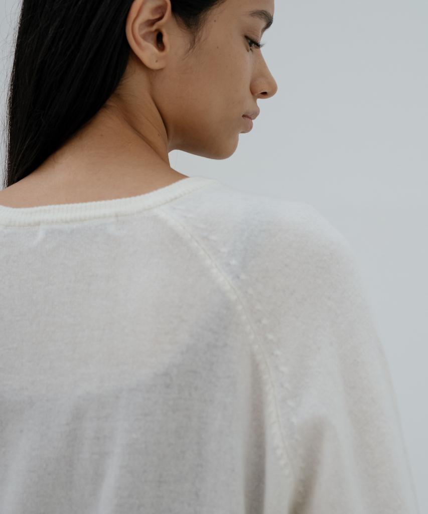 DENOAH Para V-Neck Pullover (Ivory)
