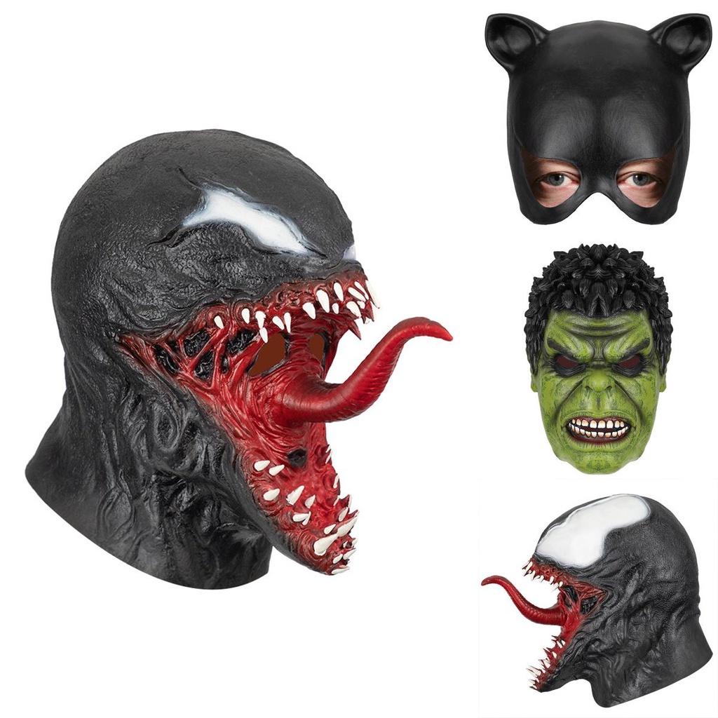 Avengers Karakter Cosplay Masker Latex Halloween Props Voor Venom Hulk En Catwoman