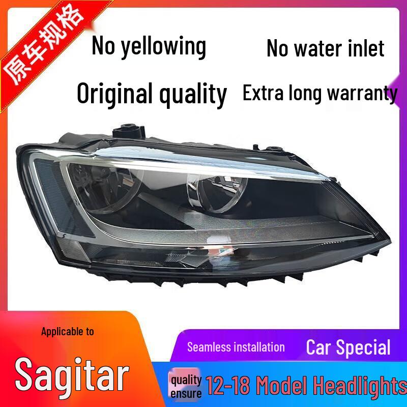 Compatible Headlight Assembly for Volkswagen Sagitar Models 2012-2018 - Single Piece Original