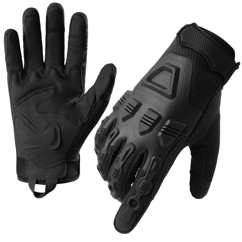 YANBIGUO Tactical Gloves Wear Resistant for Off-Road Motorcycle Cycling Climbing, Ideal Off-Road Motocross Gift for Riders M чёрный