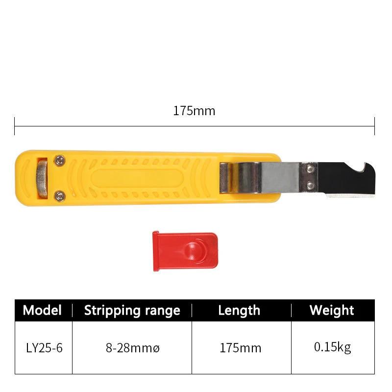 

Кабельный нож, плоскогубцы для снятия изоляции, нож для зачистки круглых кабелей из ПВХ, мини-плоскогубцы