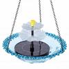 Solar Cascade Hanging Bird Bath Fountain Outdoor Solar Powered Cascade Fountain Bird Bath for Garden Backyard Patio Lawn