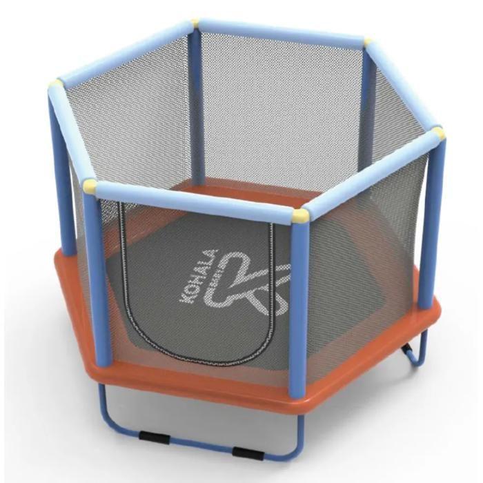 Devessport Trampoline Enfant Kohala Baby 2en1 140cm, avec Filet de Sécurité. Jeu d'Intérieur et Extérieur