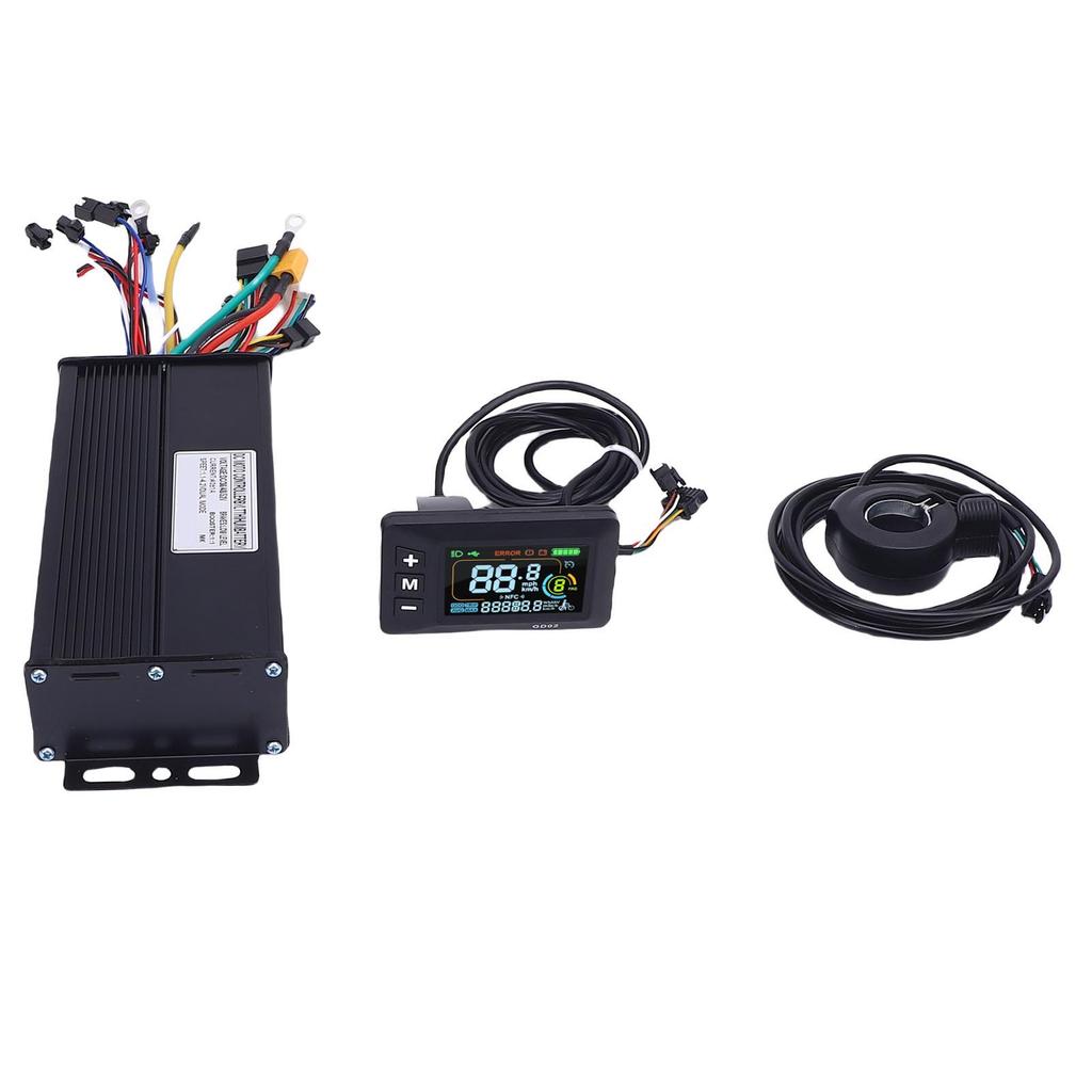 Electric Motor Controller Kit 40A Controller LCD GD02 Color Display with 130X Thumb Throttle for 36V