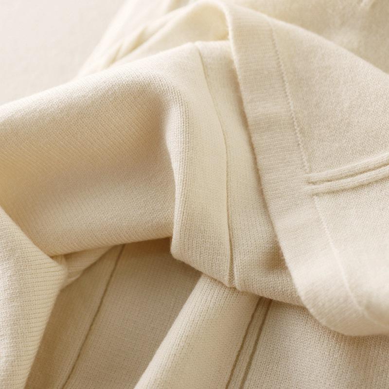 Dámské jednobarevné plisované úplety s dlouhým rukávem do O Neck Podzim Zimní ležérní svetrové šaty