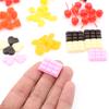 New Simulation Food Fake Cherries Chocolate Cookie Stick Resin Miniature Art Flatback Cabochon DIY Decorative Craft Scrapbooking