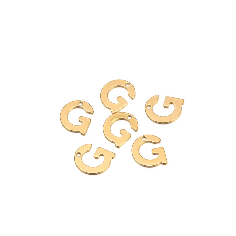 30pcs Stainless Steel Gold Color A-Z 26 Letter Pendant Alphabet Charms Pendant for DIY Jewelry Making Earrings Bracelet Necklace