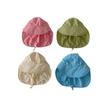 UV Protection Kids Beach Cap Solid color Sunscreen Bucket Hat Breathable Children Sun Hat  Girl