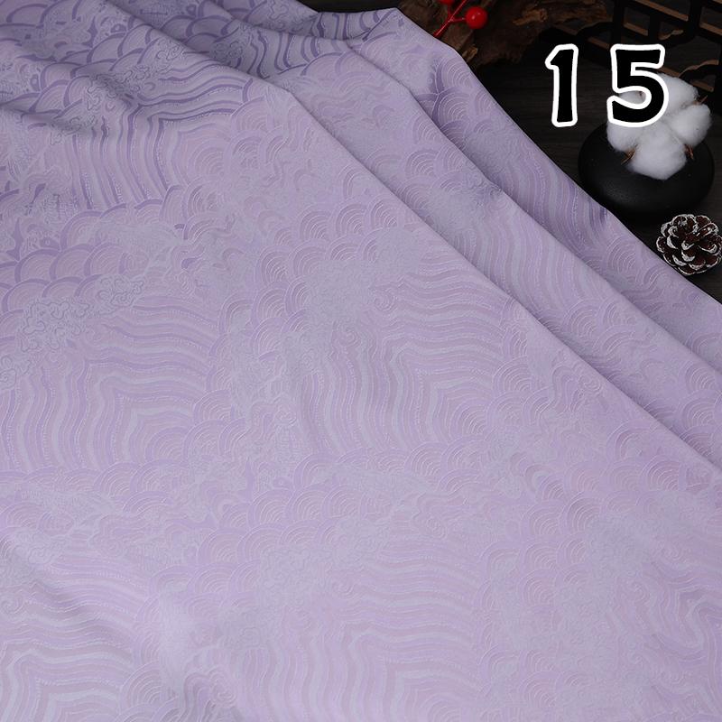 100x150cm Meerwasser Wolke Welle Jacquard Brokatstoff Chinesischer Stil Damast Satin DIY Nähen Hanfu Cheongsam Antikes Kostüm