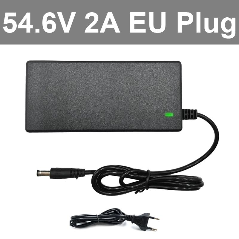 42V 54.6V 2A Electric Vehicle Charger DC 5.5mm Plug Power Adapter AC 100-240V Car Charger Battery Adapter Scooter Unicycle Charger