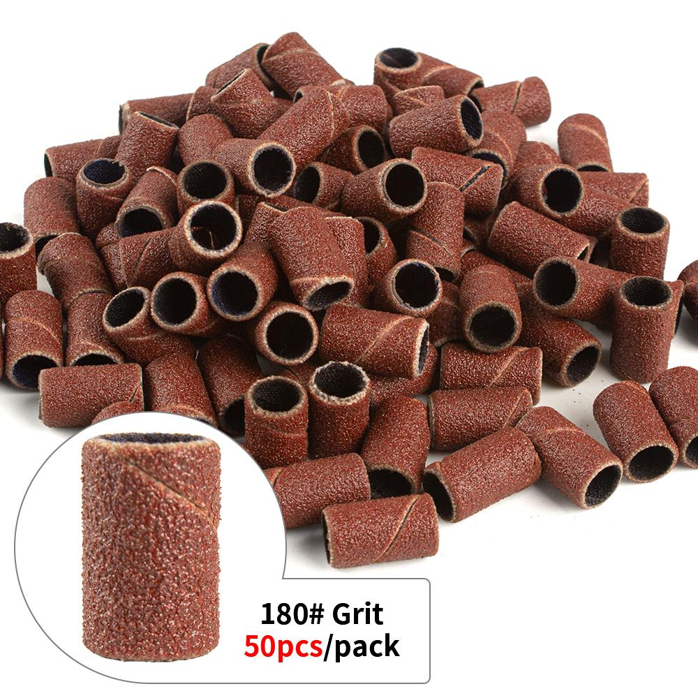 

50 шт., сверла для ногтей, шлифовальные ленты для фрез, шлифовальная машина, набор лент для акриловых ногтей, инструмент для удаления геля для педикюра