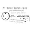 2'' 52mm Car High Performance Exhaust Gas Temp Gauge 300-1300 Celsius 7 Colors Pointer EGT Gauge Meter With Stepper Motor