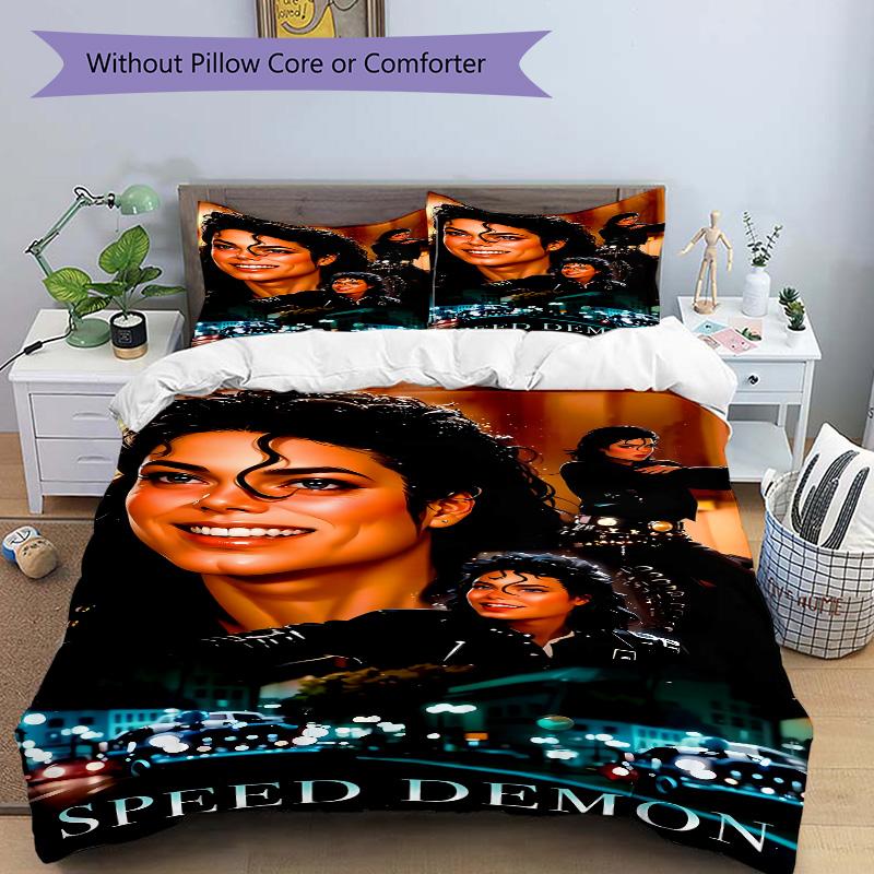 Michael Jackson'S Demon Print 3Pcs Bedding Setduvet Cover With 2 Bedropillowcase Home Birthday Gift