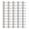 50 Set Sphere Rivet Kit Iron Soild 10mm Diameter Sphere Stud Kit with 6mm Screws for Leather Crafts Clothing Boots