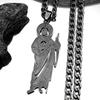 San Judas Tadeo Pendant Necklace for Men Women Stainless Steel Silver Color Saints Apostle of Jesus Chain Jewelry