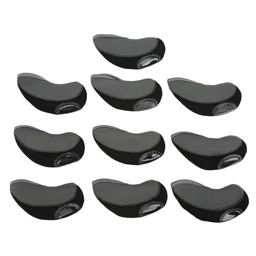 10PcsSet Iron Club Head Cover Set Golf Iron Club Headcover Golf Rod Head Protective Cover