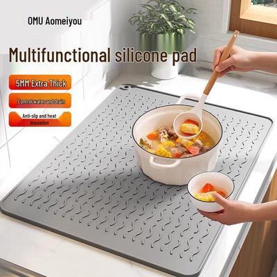 Tapis de Vidange et Résistant à la Chaleur en Silicone Aomiyou