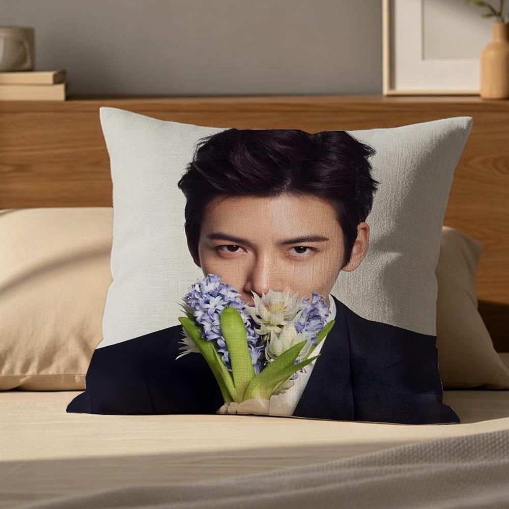 P-Ji Chang-Wook Cushion Cover Natural Linen Pillowcase Set, All-In-One Decor For Sofa, Bedroom & Chair