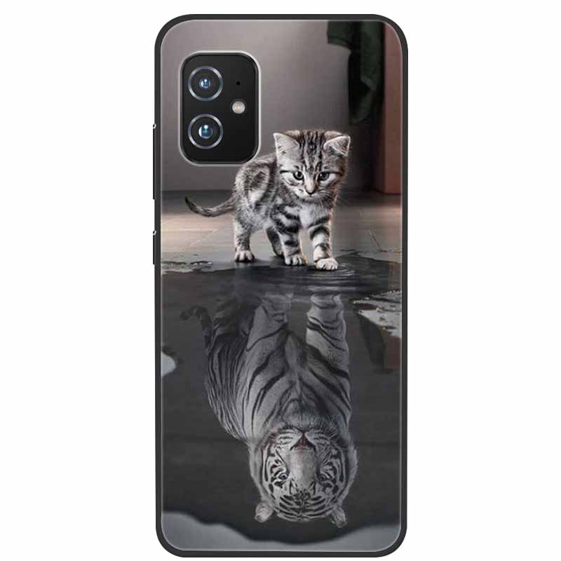 For Asus Zenfone 8 ZS590KS Cases 5.9 " Marble Soft TPU Silicone Phone Covers For Asus Zenfone8 ZS590KS Back Cases Fundas Coques