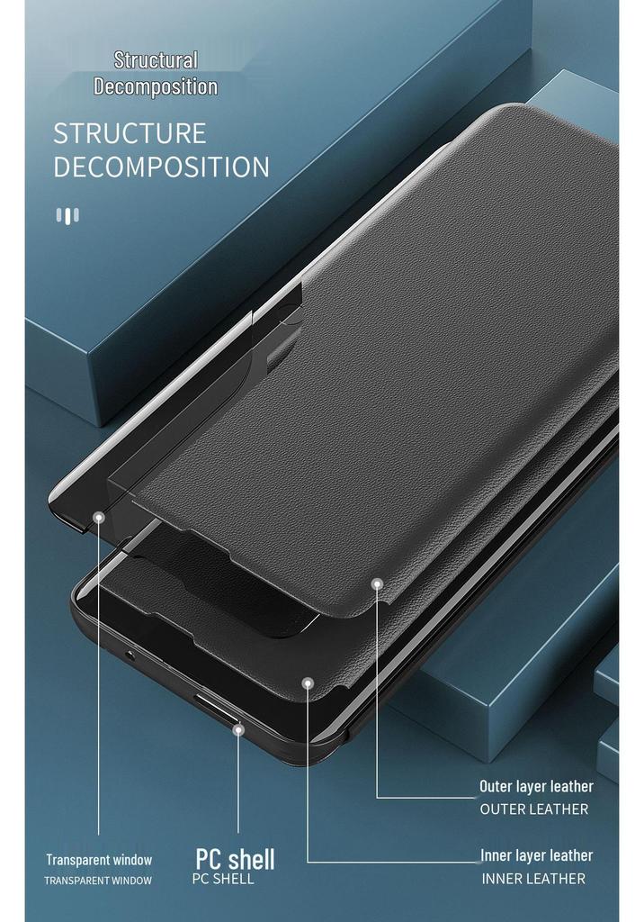 Honor 90 Lite/Honor 300 Half-Window Flip Case with Drop-Proof Magnetic Protection
