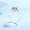 S925 Sterling Silver Moissanite Ring Women's Pt950 Gold Plated Light Luxury Personalized Wedding Ring
