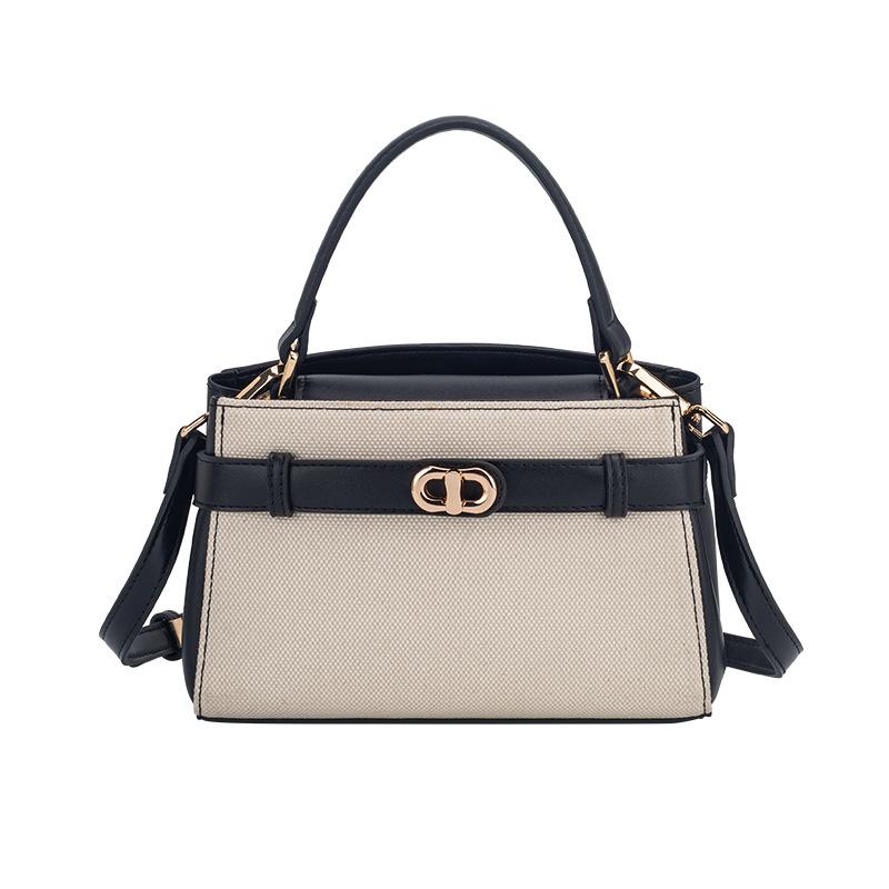 Canvas Bag, Artistic Niche New Women's Bag, High-end Retro Shoulder Bag, Portable Versatile, Exquisite Crossbody Small Bag