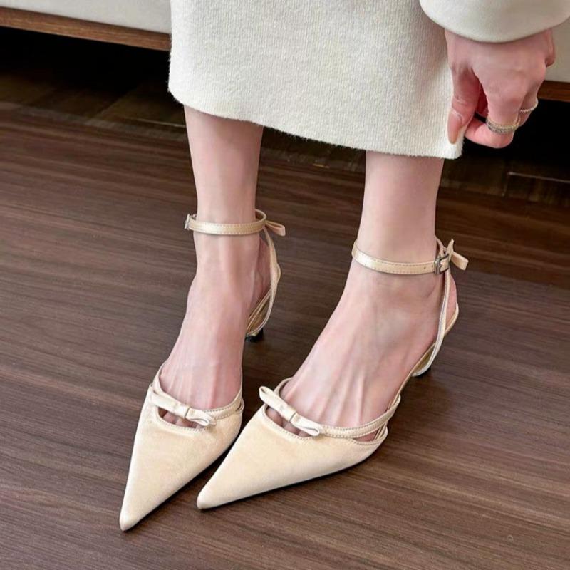Fashion 2024 Summer Pointed Toe Women Sandals Fashion Street Style Shallow Flats Shoes Ladies Elegant Gladiator