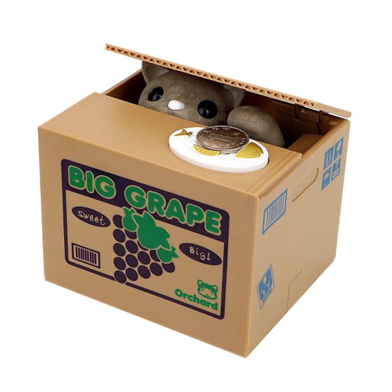 Creative Electronic Money Bank Eat Money Cat Money Bank Cute Toys Children's Gifts Coin Savings Desktop Decorations