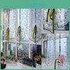 Rural Fresh Floral Embroidered Hand Shade Sheer Voile Door Cafe Kitchen Curtain