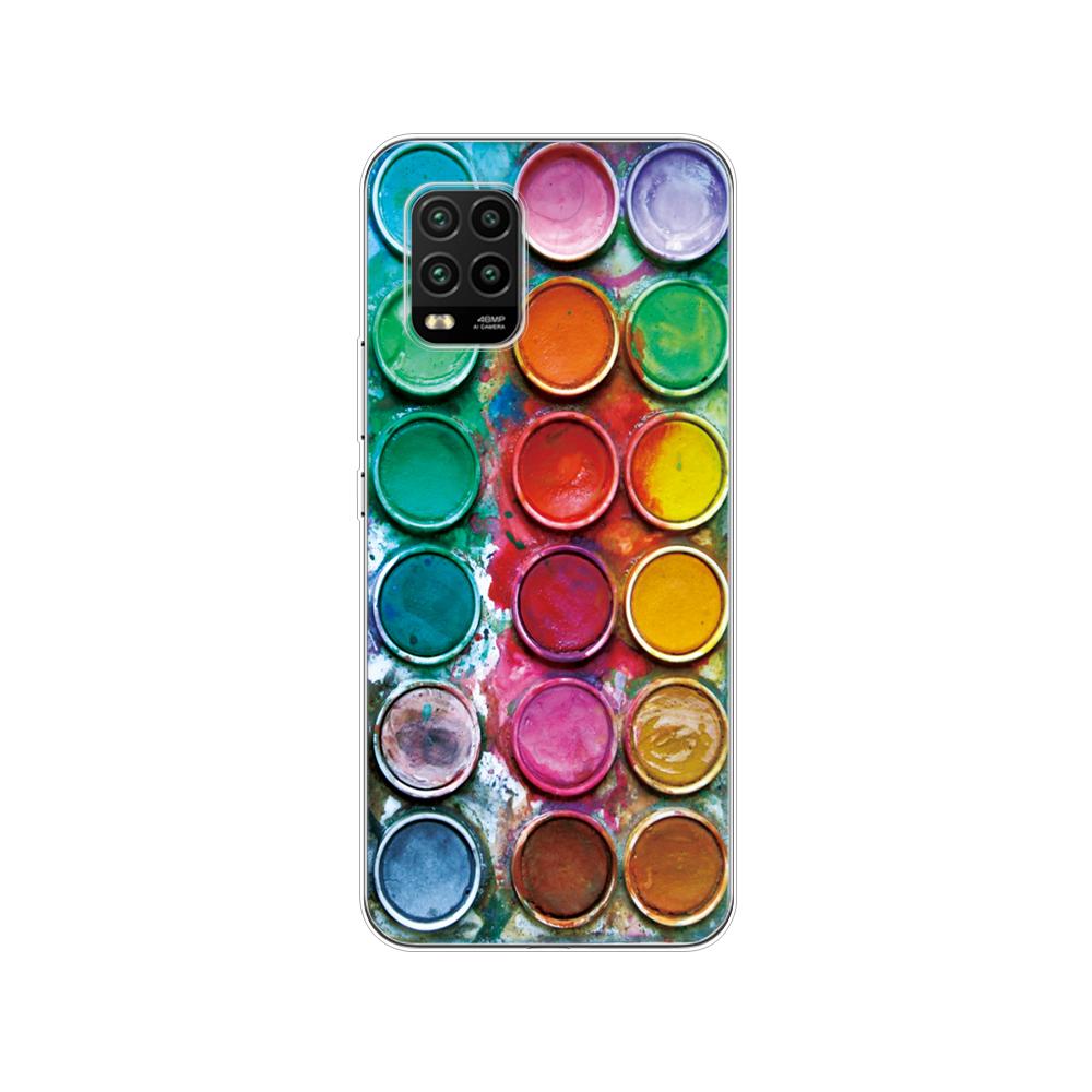 For Xiaomi Mi 10 Lite Case 6.57" Soft Silicon Tpu Cover For Xiaomi Mi 10Lite 5G Mi10Lite Phone Back Shell Bumper Funda