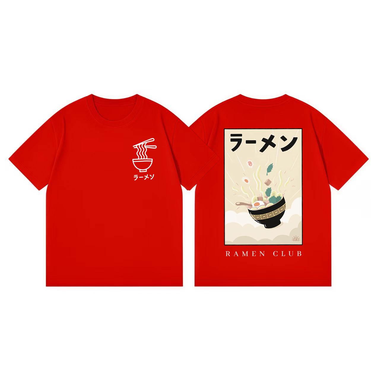 

Japanese Ramen Cuisine Tshirt Men Women Clothing Fashion Aesthetic Short Sleeve T Shirts Summer Casual Loose Cotton Tshirts S