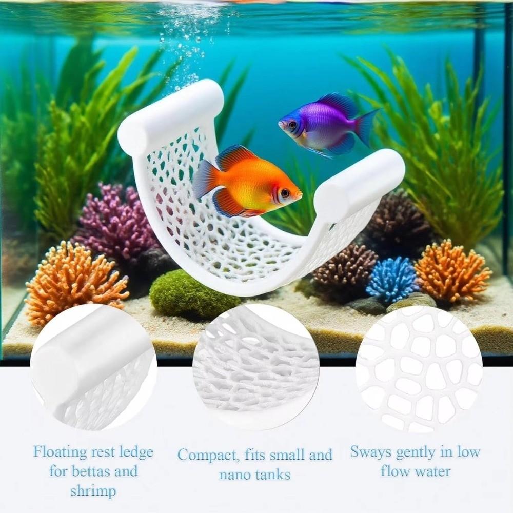 3D Printing Floating Fish Betta Hammock Floating Design Low Flow Tanks Aquarium Resting Platforms Fish Accessories