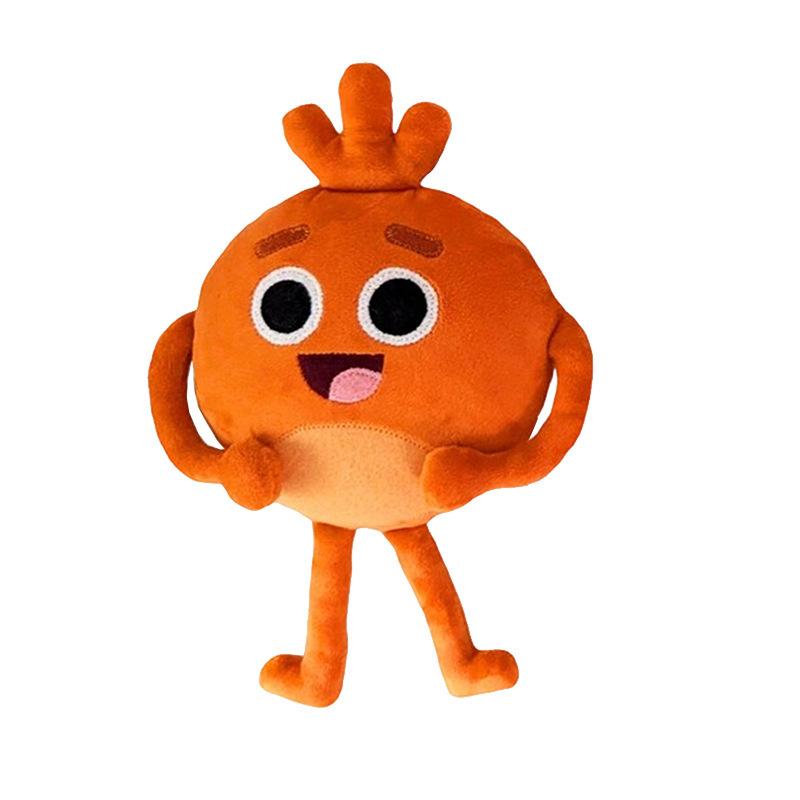 Funny Grumble Bumble Nums Plush Toy Cute Orange Radish Purple Potatoes Blue Salamander Stuffed Doll Toy For Kid Birthday Gifts оранжевый