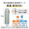 Thermal Dishwasher Thermos Water Bottle Vacuum Insulated Mobile Mug 1L Ash Green Convenient Carrying Loop Fluid Tech Construction for Smooth Drinking