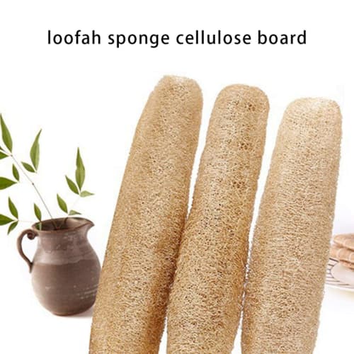 Natural Loofah, Multi-Purpose Loofah Sponge, Loofah Scrubber, 3-Pack, Dish Brush, Dishwashing Brush, Kitchen Supplies, Gentle on Hands, Non-Greasy, So