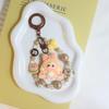 Baby Mini Three Flocking Keychain Trendy Figures Key Chain Cute Kawaii Dora Wendy Doll Keyring Bag Charms Christmas Gifts