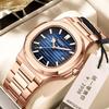 Binbang Chao Brand Watch Male Parrot Stainless Steel Square Fashion Daily Luminous Waterproof Calendar Watch