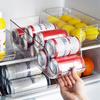 Refrigerator Drawer Beverage Storage Box Transparent PET Drink Cans Finishing Holder