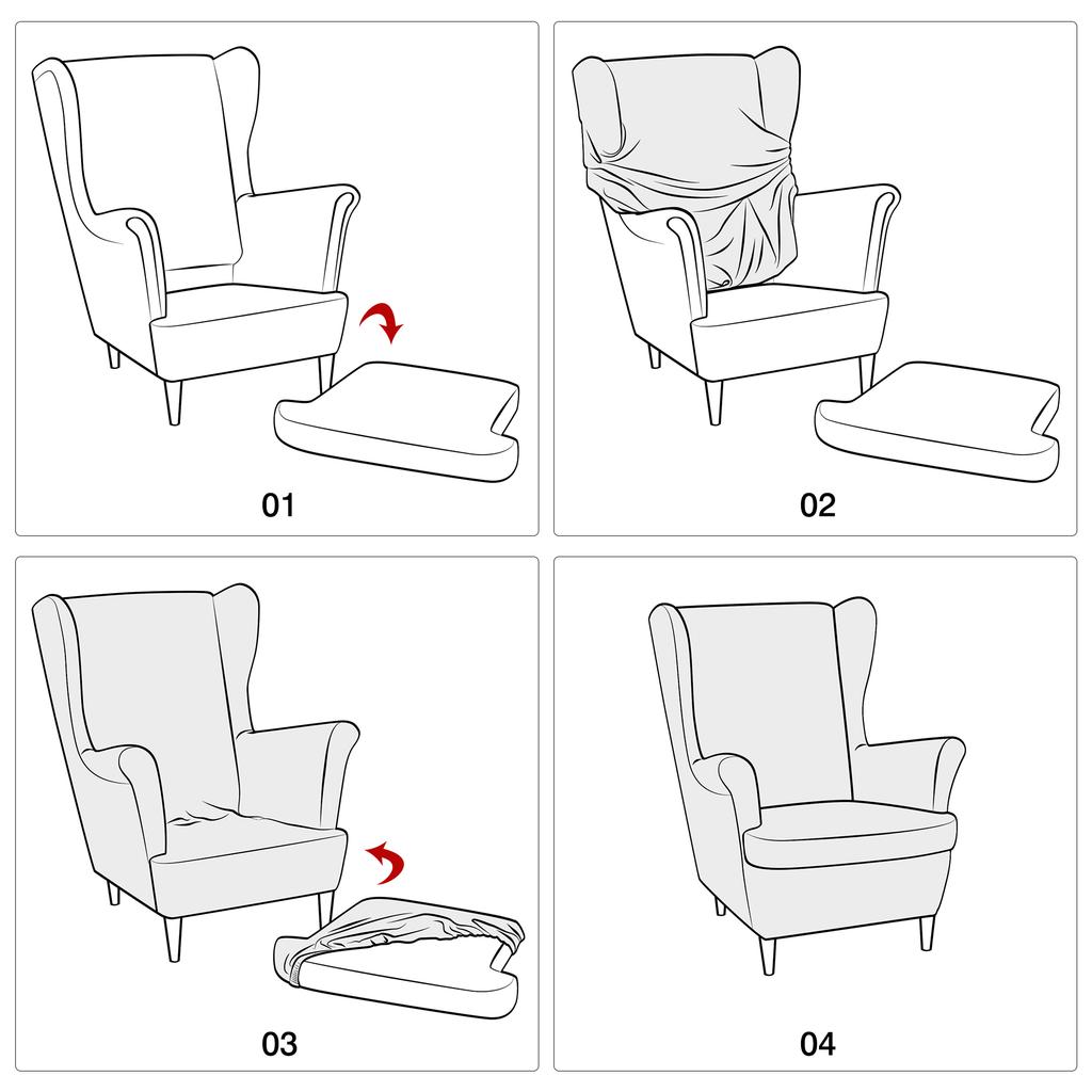 Ushaka Armchair Cover With Bright, Expressive Geometric Patterns
